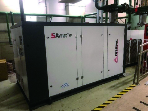 Replacement of High-
                                                Energy-Consuming Air
                                                Compressor Equipment