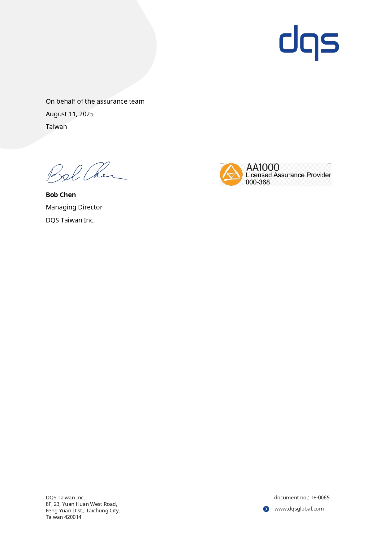 Independent Assurance Statement p.4